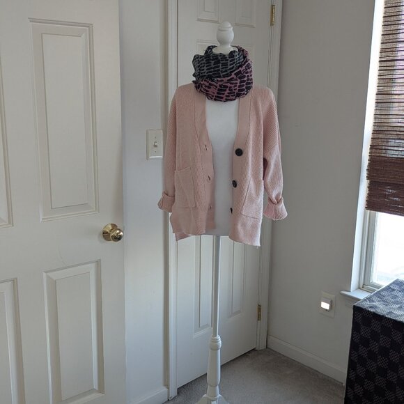 Chunky Pink Cardigan size M - Picture 5 of 13